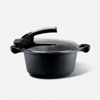 PENSOFAL Saxum Saucepan 20cm (W/Glass) 5807, Poêle + casserole, Noir