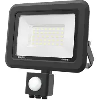 Braytron Spot LED avec détecteur de mouvement pour extérieur, garage et jardin, lampe ultra-lumineuse 20 W, IP54, 6500 K