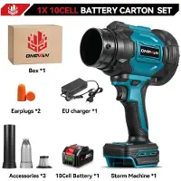 StarTech.com Souffleur et aspirateur électrique - Souffleur turbo - 2 en 1 - Fonctionnement sur batterie - Moteur sans balais - Haute pression - 1 batterie incluse - 330 000 tr/min