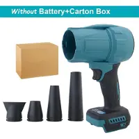 StarTech.com Souffleur de feuilles sans fil - Turbine H28 - Moteur sans balais - 3500 W - 350 m/s - 300 000 tr/min - 3 vitesses - Livré sans batterie et sans câble d'alimentation