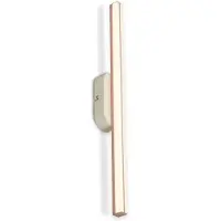 Briloner Applique murale LED 7 x 60 x 5,5 cm 12 W 120 lm 3000 K blanc chaud gris-café - Lampe murale pour couloir chambre salon