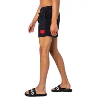 HUGO Shorts de bain 'DOMINICA' rouge / noir