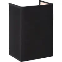 Lucide Applique murale CORAL noir et blanc 1xE14x60W en tissu, dimensions : 20x14x7 cm, IP20,