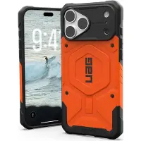 Uag Étui Pathfinder MagSafe (Apple iPhone 17 Pro Max, Apple iPhone 18 Pro Max), Coque pour téléphone portable, Noir, Orange