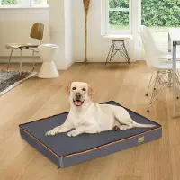 Merkloos Grand lit orthopédique pour chien avec housse lavable