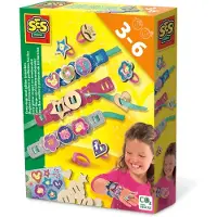 SES Creative Easy rings and glitter bracelets - Fabrication de bijoux pour jeunes enfants, Créez votre propre design, Age 3+