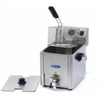 Maxima - Friteuse Gastro - 8 l - 1 panier - avec robinet de vidange