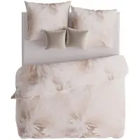 MARKIZETA HOME Couvre-lit, satin, haute qualité, 200x220, Solena, beige, motif abstrait