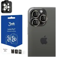 3MK Lens Protection Pro iPhone 15 Pro 6.1" ciemnozłoty/dark gold Ochrona na obiektyw aparatu z ramką (1 pcs, Apple iPhone 15 Pro), Téléphone portable : film de protection, Or