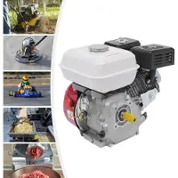 StarTech.com Moteur à essence - 4 temps 1 cylindre - Refroidi par air - 5100 W - Pour kart/ motoculteur/nettoyeur haute pression - Puissance élevée - Rouge