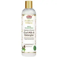 African Pride , Moisture Miracle, Eau démêlante à l'aloé vera et à la noix de coco, 12 oz