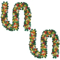 Vigevee Guirlande lumineuse de Noël , 5 mètres, 100 LED blanc chaud, avec télécommande et 8 modes d'éclairage, idéale pour les fêtes de Noël