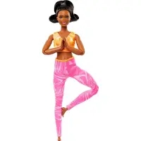 Mattel HRH28 - Barbie - Made to Move - Barbie mit Gelenken