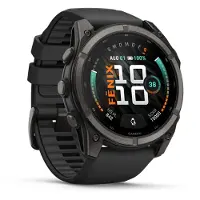 Garmin fēnix 9, écran AMOLED de 3,56 cm (1,4 pouces), écran tactile, 64 Go de stockage, GPS, poids : 91 g