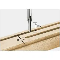 Festool Fraise à rainurer HS, queue de 8 mm, HS S8 D 3/8 | 490941