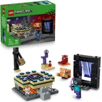 LEGO Minecraft 21584 Voyage a Travers les Portails du Nether et de l'Ender - Jeu des 7 ans