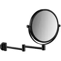 Emco Miroir de rasage et de maquillage pure, à 2 bras, 200 mm, noir, 109413311