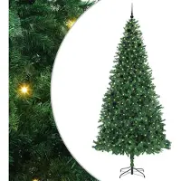 vidaXL Sapin de Noël artificiel Vert 300 cm PVC, Métal et Plastique