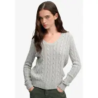 Superdry Pull à Col En V Wool Blend Cable