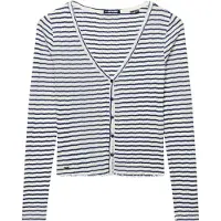 Superdry Cardigan 'Athletic Essential' marine / blanc cassé