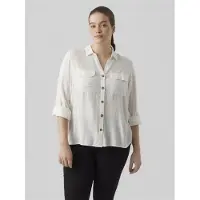 Vero moda Chemisier 'VMBumpy' blanc