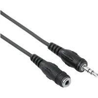Hama Câble de rallonge à jack de 3,5 mm (5 m, Câble AUX)