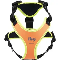 Julius-K9 harnais de mantrailing orange fluo, taille : XS