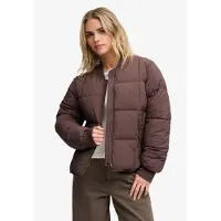 Superdry pour femme. W5012194A Veste matelassée Large Box Quilt marron (L), Casuel, Polyester