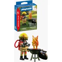 Playmobil , Spécial pompier avec foyer de feu - 72149