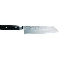 Yaxell Kiritsuke Knife Zen 20 cm - Acier damassé inoxydable 37 plis - Poignée en Micarta et toile