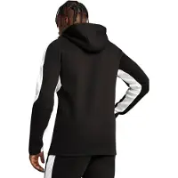 Puma Veste de survêtement 'TeamEvostripe' noir / blanc