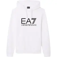 EA7 Sweat-shirt noir / blanc