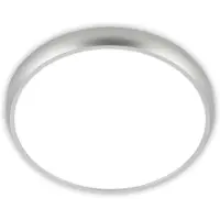 Briloner - Plafonnier LED, IP44, lumière blanche neutre, finition chromée mate, diamètre 37,5 cm