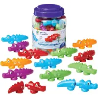 Learning Resources Paire d'alligators - kit alphabet et couleurs