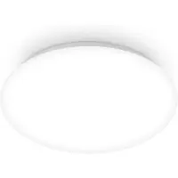 Briloner Plafonnier LED IP44 Ø28 x 6,5 cm rond 19 W 2400 lm 4000 K blanc neutre - Lampe de plafond pour salle de bains pièces humides bureau