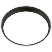 Briloner - Plafonnier LED, IP44, lumière blanche neutre, noir, 37,5 cm