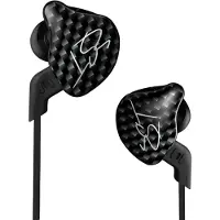 KZ Écouteurs intra-auriculaires hybrides dynamiques ZST (noir, sans microphone)