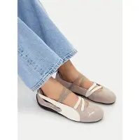 Puma Ballerines à lanières 'Speedcat' crème / taupe