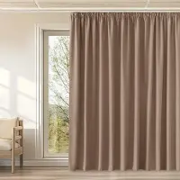 Merkloos Rideaux occultants et isolants thermiquement pour salon et chambre à coucher, couleur cappuccino