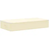vidaXL Boîtes de rangement, lot de 6, en tissu non tissé, 90 x 48 x 15 cm, 64,8 L, couleur crème