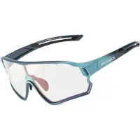 RockBros Lunettes de vélo polarisées pour enfants de 8 à 14 ans avec filtre UV400 bleu