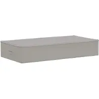 vidaXL Boîtes de rangement, lot de 6, en tissu non tissé, 100 x 50 x 18 cm, 90 litres, couleur grise