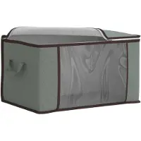 vidaXL : Boîtes de rangement avec fenêtre transparente sur le côté, lot de 6, capacité de 61,6 litres