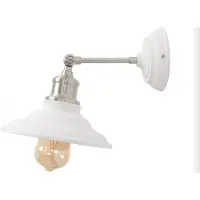 GTV Applique murale avec interrupteur, modèle 8267, tension 220-240V, fréquence 50/60Hz, 1 douille E27, puissance maximale 40W, diamètre 20cm, finition blanche