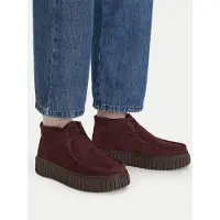 Clarks Bottines à lacets bourgogne