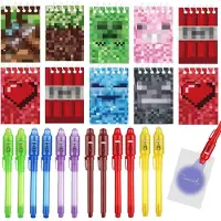 Sonstiges 12 stylos UV avec lumière et 12 carnets pour les fêtes d'anniversaire des enfants et les calendriers de l'Avent
