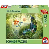 Schmidt Spiele Puzzle Yin & Yang - Dans la Forêt des Colibris - 1000 pièces