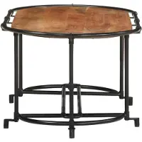 vidaXL Table basse 110x55x40 cm en bois massif d'acacia