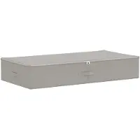 vidaXL Boîte de rangement, 24 pièces, en tissu non tissé, 90 x 48 x 15 cm, 64,8 L, gris