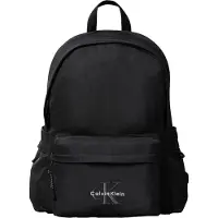 Calvin Klein Sac à dos 'Monologo Embroidery Dome' gris / noir / blanc